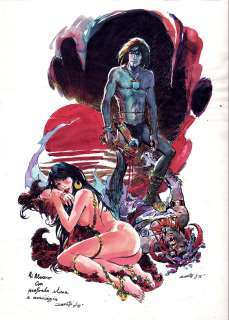 Juan Zanotto - yor the hunter/ babe/ werewolf illustration (large) 1976