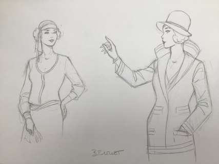 Berthet, Philippe | Berthet, Philippe - Dessin original - Pin-Up | Catawiki