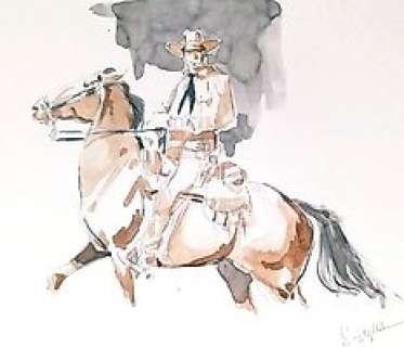 Stefano Biglia | Tex - Stefano Biglia Illustrazione Originale Firmata - Page volante - Exemplaire unique | Catawiki