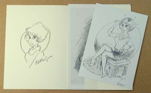 Walthéry - Hc Signé | Walthéry, François - Portfolio - Il était sept fois n°18 + dédicace + 1 xl signé - Page volante - EO | Catawiki