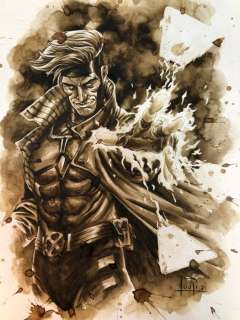 Juapi Coffee Artist | Original Coffee Painting - GAMBIT (X-Men) (2021) | Catawiki