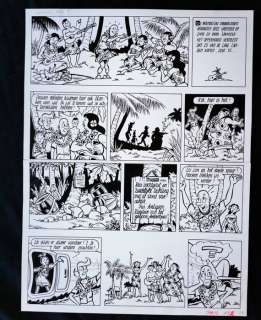 Studio Vandersteen | Studio Vandersteen - Originele pagina - Suske en Wiske - Het eiland Amoras - (1967) | Catawiki