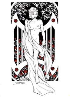 Elisabetta Barletta - E. Barletta - Original Artwork â€œLiberty girlâ€ - Page volante - Exemplaire unique (2021)