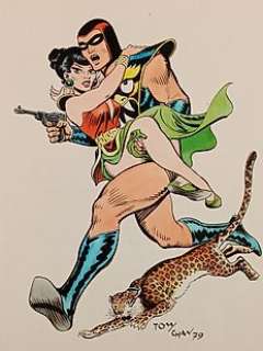 Tony Chan (Antonio Canale) - Amok - 1x illustrazione originale firmata e datata - Page volante - Exemplaire unique - (1979)