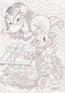 Julian Jordan | Julian Jordan - Ducktales - Magica De Spell - Size: 29,8 x 21 cm. A4 | Catawiki