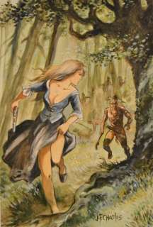 Charles, Jean-François | Charles, Jean-François - Peinture originale + portfolio - Les Pionniers de Nouveau Monde - Couverture intégrale | Catawiki