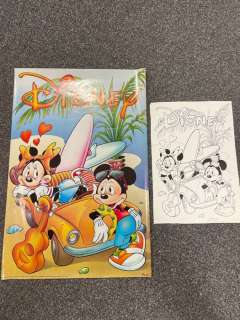 Ray Nicholson | Micky Maus - Original Disney ink drawing + poster ~Ray Nicholson~ | Catawiki