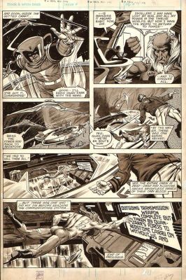 Bill Sienkiewicz / Bob McLeod | Marvel Preview issue18, page 10 (1979) less then human, Bob McLeod inks | Thornbush Art