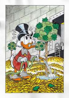 Millet | Scrooge McDuck - Original Drawing - Millet - Size: 21 x 29,5 cm | Catawiki