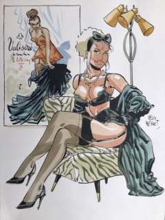 Meynet, Félix | Meynet, Félix - Dessin original en couleur - Â«Â Valisère, La Belle LingerieÂ Â» | Catawiki