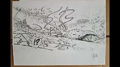 Mallié, Vincent | Mallié, Vincent - Illustration originale - La quête de l’oiseau du temps | Catawiki