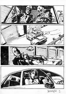 Giacomo Bevilacqua - John Doe 31 - tavola originale "Una storia d‘azione" di Giacomo Bevilacqua - Page volante - Exemplaire unique - (2007)