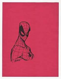 Francisco Herrera - Spider-Man - Francisco Herrera - Sketch Originale "The Amazing Spider-Man" - Firmato - Page volante - Exemplaire unique