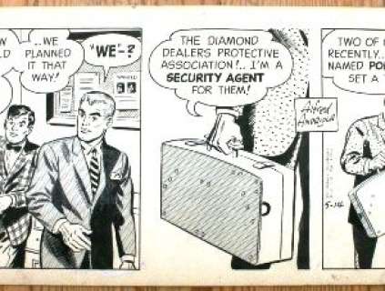 Alfred Andriola | Kerry Drake (1962), original | ComicArt.dk