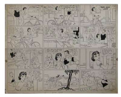 Original Art for the Eta Kett Comic Strip (July 30, 1933) by Paul Robinson | mycomicshop.com