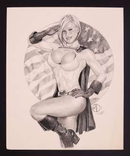 Jay Fife - Power Girl Pin-Up by Jay Fife