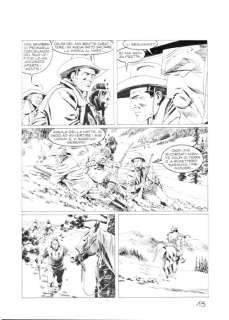 Lucio Filippucci | Tex n. 632 - Lucio Filippucci - Tavola Originale "I volontari di Hermann" - Page volante - Exemplaire unique - (2015) | Catawiki