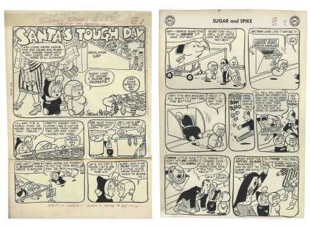 Sheldon Mayer Original Hand-Drawn ’’Sugar and Spike’’ Comic Book -- 26 Pages From the February-March 1959 Issue #21 | Nate Sanders