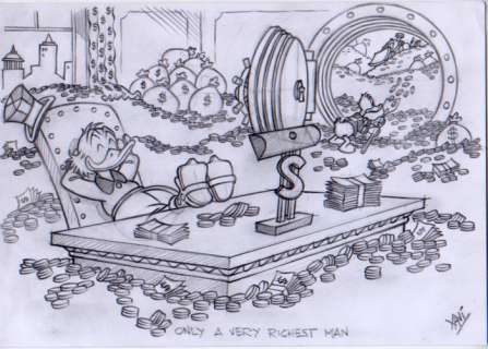 Xavi (Xavier Vives Mateu) | SCROOGE - Dibujo original - SCROOGE, only a very richest man - XAVI (2020) | Catawiki