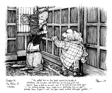 David Petersen | Toad sends a weasel off with invitations Original Art | David Petersen