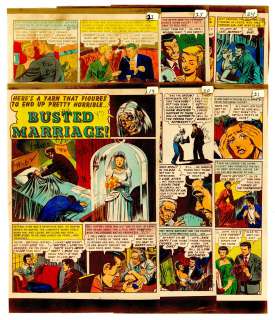 Kamen - BUSTED MARRIAGE!, TALES FROM THE CRYPT #35, 6 Pg. Story SP (1953) | Russ Cochran