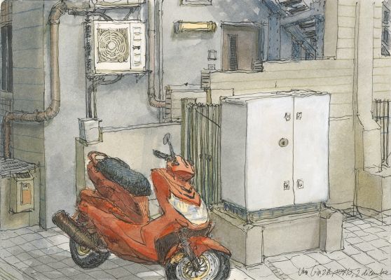 Nicolas de Crécy | NICOLAS DE CRÉCY – Vers Ginza – Tokyo – 2 décembre – REF 23 | Galerie Barbier