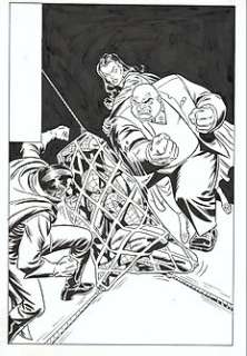 Alpuente, Eduardo - Spider-Man - - Original drawing - Spiderman & Kingpin