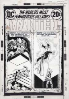 Nick Cardy | WANTED # 7 COVER ORIGINAL DC COMIC ART - 1973 | Pedigree Comics