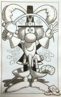 Benito Jacovitti | Jacovitti - Original Drawing - Salgarone (151) - Page volante - Exemplaire unique - (1976) | Catawiki