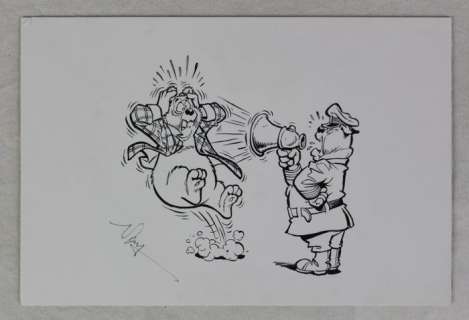 Wil Raymakers | Wil Raymakers - Originele tekening van cover - Bommel Hoorspelen 4 - (2012) | Catawiki