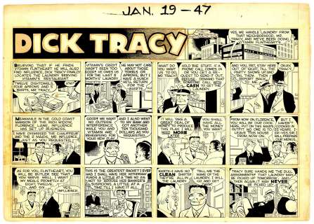Gould - DICK TRACY, Sunday (01/19/1947) | Russ Cochran