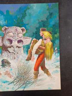 Dino Busett | Grande Blek Collana Prateria n. 334 - Dino Busett - Originale di Copertina - Firmato - Page volante - Exemplaire unique - (1976) | Catawiki