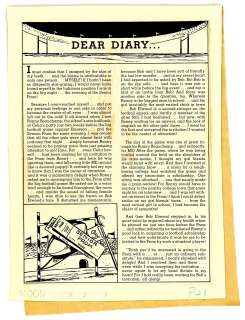 DEAR DIARY, a MOON, a GIRL â€¦ ROMANCE #9 (1st Issue), SP Text Story (Sep-Oct 1949) | Russ Cochran