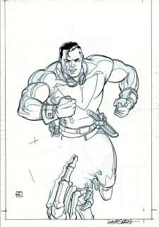 Dave Gibbons - Tom Strong #6 Cover (Strong Battles Death Holding Death‘s Cards!) 1999