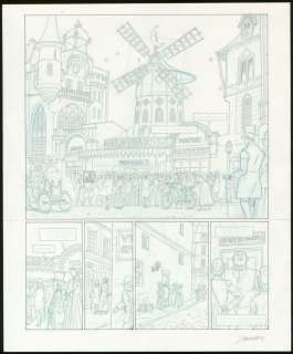 Jacques Lamontagne - Planche originale et son crayonné préparatoire