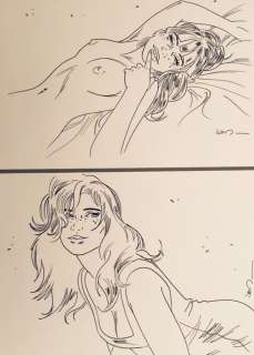 Jim | Jim - 2x Dessin original - Une Nuit Ã  Rome - Marie | Catawiki