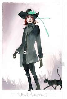 Pascal Croci - Lot 223 - Janet Burroughs, dessin original à l'aquarelle.