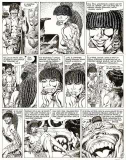 Malik - Lot 334 - Archie Cash, Chasse-Coeur à Koa-Gulé, planche originale à l’encre de chine.