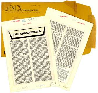 THE CHICAGORILLA, CRIME PATROL #11, 3 Pcs., SP (1949) | Russ Cochran