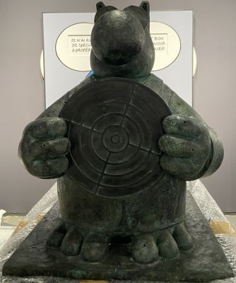 Philippe Geluck | Vogelpick - Bronze à cire perdue | Huberty Breyne Gallery