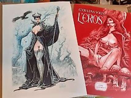 Luca Raimondo | Luca Raimondo - Illustrazione originale + Portfolio C’era una volta l’ Eros tiratura limitata 11 / 200 - EO - (2022) | Catawiki