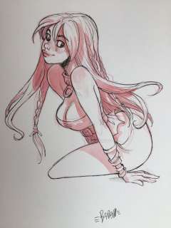 Barbucci, Alessandro | Barbucci, Alessandro - Dessin original couleur - EkhÃ¶ monde miroir | Catawiki