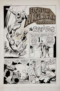 George  Tuska  Joe Simon - Fighting american #2 complete 3 page story (large art) 1950s