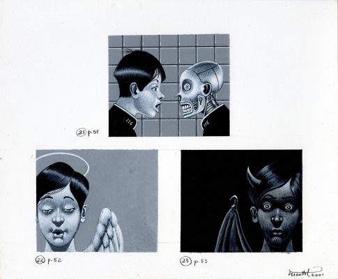 Jean-Michel Nicollet | ILLUSTRATION ORIGINALE POUR LA PUNITION DE LA MORT | Galerie Barbier