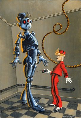 Jean-Michel Nicollet | MEKANOPOLIS – PEINTURE ORIGINALE 012 | Galerie Barbier