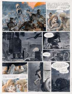 Hermann | Jeremiah - Mercenaires  Encre de Chine et de couleurs pour la planche | Millon