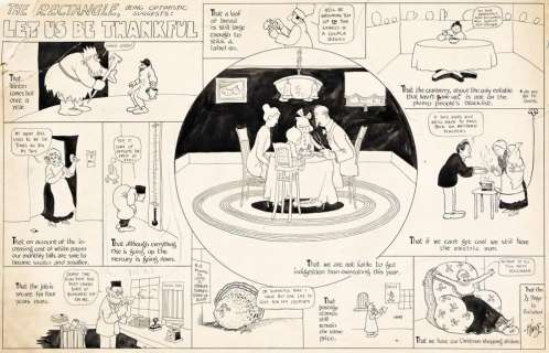 FRANK KING (1883 - 1969) The Rectangle: Let us be Thankful. | Swann Galleries