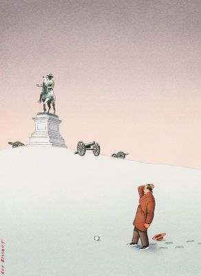 Guy Billout | Artillery - New York Times, 1994 | Philippe Labaune Gallery