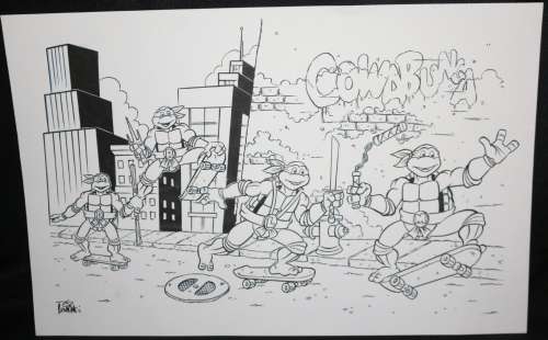 Steve Lavigne - teenage mutant ninja turtles tmnt cowabunga - signed