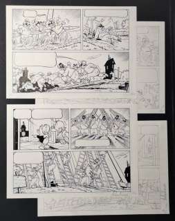 Lars Jensen, Andrea Ferraris | Uncle Scrooge D 2007-457 - "Endanger Mouse" (2x pencils + 2x inks on blue line) - Signed Original Artwork by Andrea Ferraris - Page volante - (2013) | Catawiki